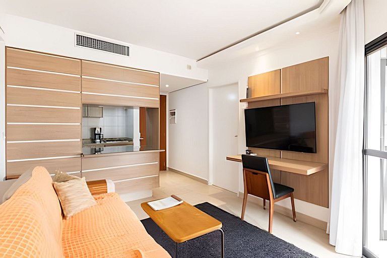 Flat with pool sea view of Praia de Santos
