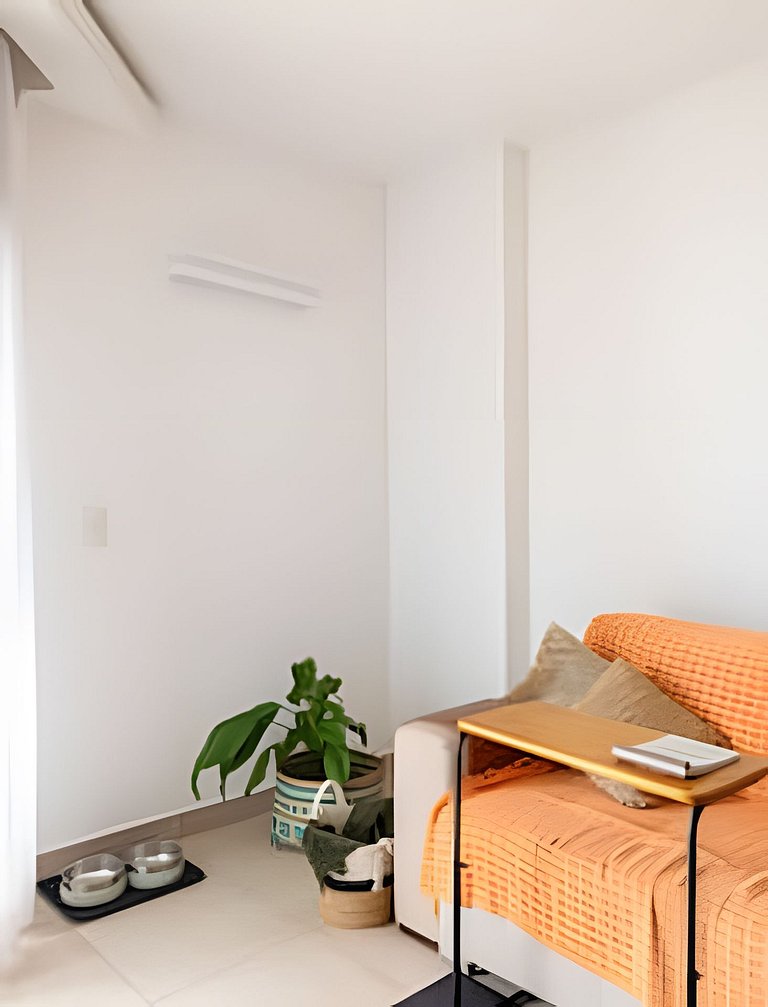 Flat with pool sea view of Praia de Santos