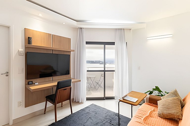 Flat with pool sea view of Praia de Santos