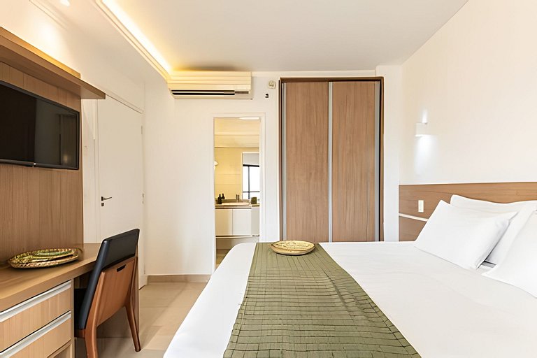 Flat with pool sea view of Praia de Santos